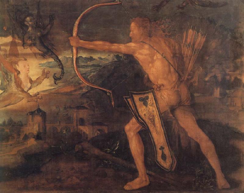Albrecht Durer Hercules Kills the Stymphalic Birds oil painting image